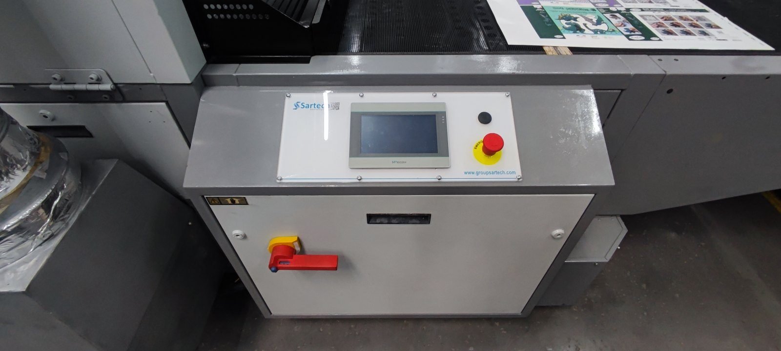 Automação de túnel de serigrafia UV