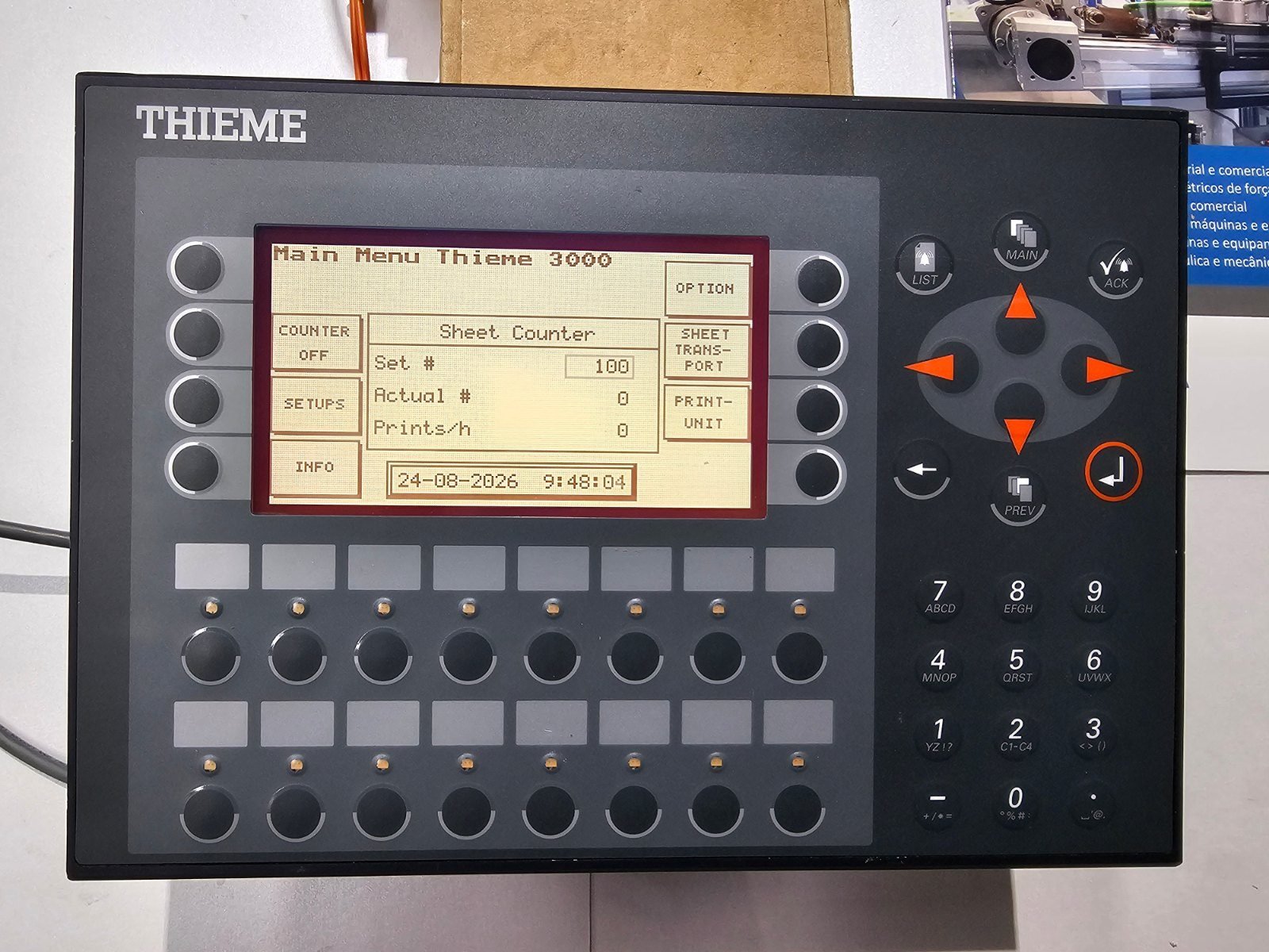 Thieme T 3000 E600 Siebdruckmaschine